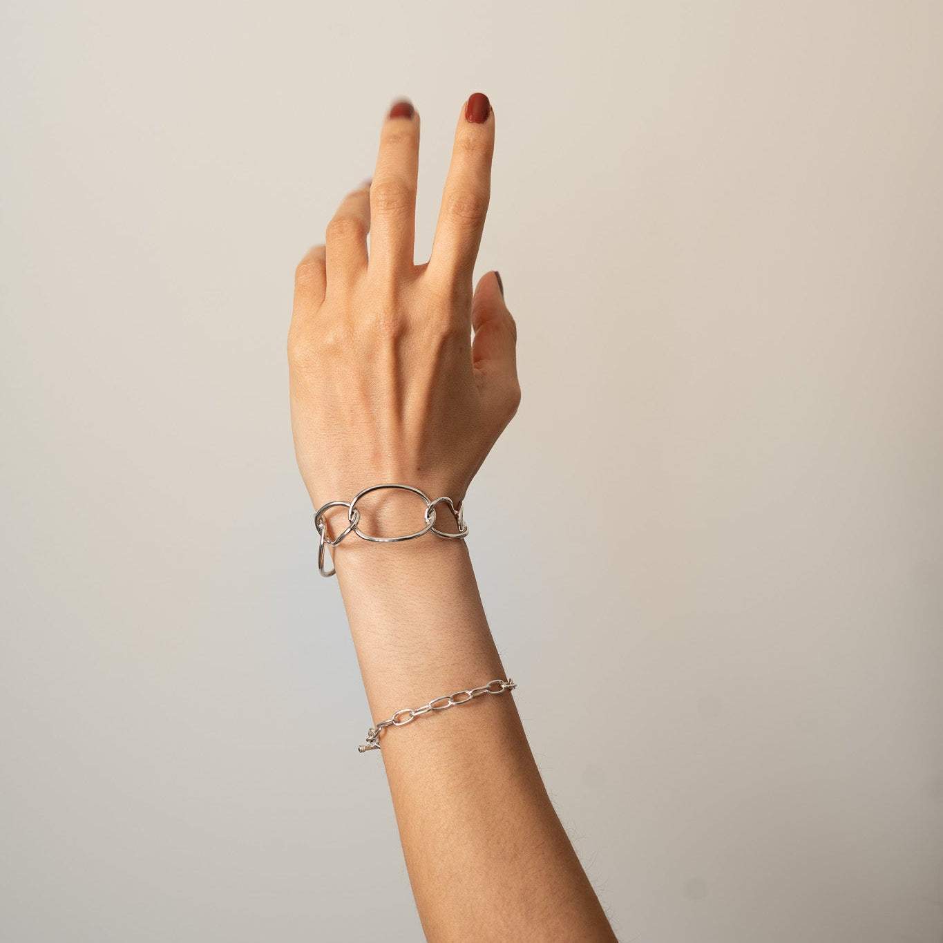Link-Cuff – Silberarmreif