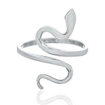 Silberring mit Schlangenwickel