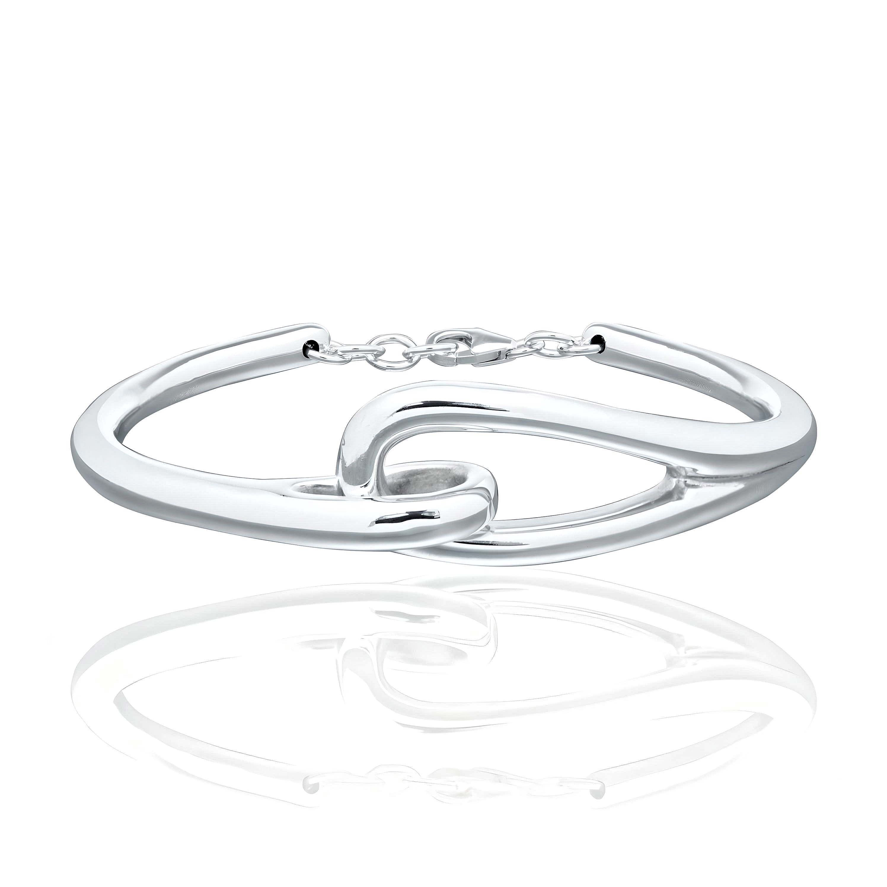 Geflochtenes Silberarmband